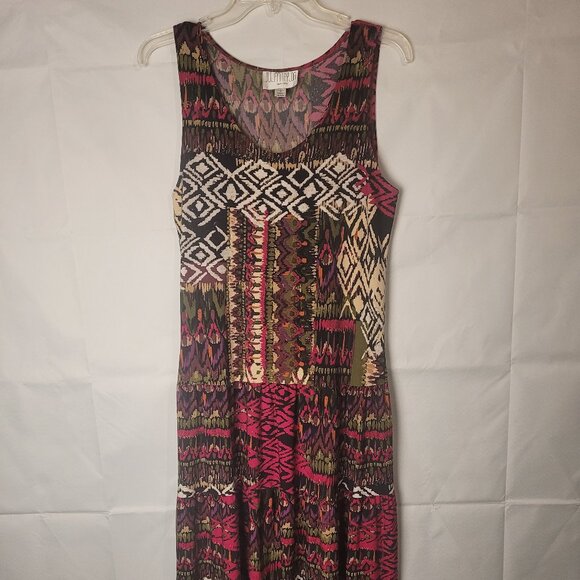 Julian Taylor New York Womens Geometric Boho Sleeveless Dress Size 10 - Picture 1 of 3